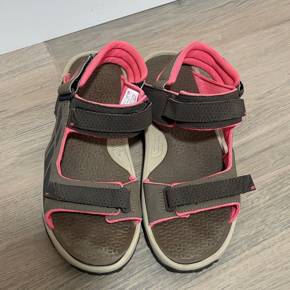 The North Face Brown and Pink Outdoor Sandals - Picture 1 of 3